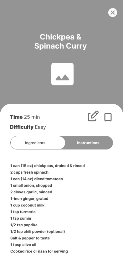 Low fidelity wireframe design for Dishable app social page